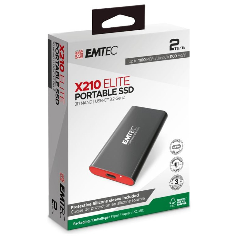 Emtec SSD 3.2Gen2 X210 2TB Portable