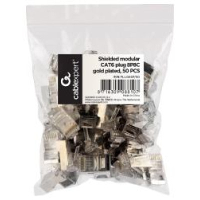 Gembird RJ45 8P8C LAN plug 6u gold plated 50 pcs