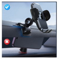 Joyroom JR-ZS259 clamp car holder with three adjustable legs - black