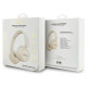 Guess Metal Logo Script Over-Ear Headphones - Beige