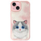 Nimmy Big Eyed Pet 2.0 Cat Case for iPhone 15 - Pink