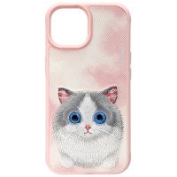 Nimmy Big Eyed Pet 2.0 Cat Case for iPhone 15 - Pink