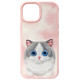 Nimmy Big Eyed Pet 2.0 Cat Case for iPhone 15 - Pink