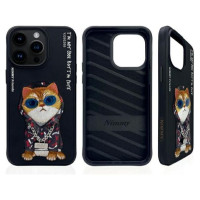 Nimmy Glasses Cool Cat Case for iPhone 15 Pro - Black