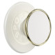 Popsockets Round Luxe Coconut Creme Enamel MagSafe Holder and Phone Stand