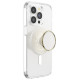 Popsockets Round Luxe Coconut Creme Enamel MagSafe Holder and Phone Stand
