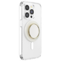 Popsockets Round Luxe Coconut Creme Enamel MagSafe Holder and Phone Stand