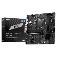MSI Mainboard|MSI|Intel B760 Express|LGA1700|Micro-ATX|Memory DDR4|Memory slots 4|2xPCI-Express 1x|1xPCI-Express 16x|2xM.2|1x15pin D-sub|1xHDMI|1xDisplayPort|4xUSB 2.0|1xUSB 3.2|1xUSB-C|2xPS/2|1xRJ45|3xAudio port|PROB760M-PDDR4