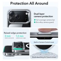 ESR Classic Hybrid Kickstand MagSafe Case for iPhone 17 Pro - Clear