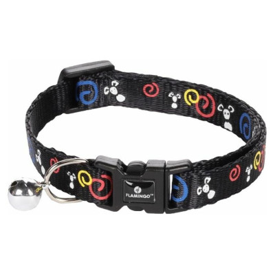 Flamingo kakla siksna kaķiem 20-35cm x10mm black