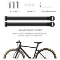 Rockbros 33210010001 front bicycle shelf for bicycle fork - black