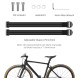 Rockbros 33210010001 front bicycle shelf for bicycle fork - black