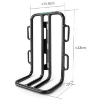 Rockbros 33210010001 front bicycle shelf for bicycle fork - black