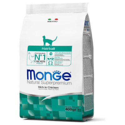 Monge Cat Hairball Rich in Chicken 0,4 kg