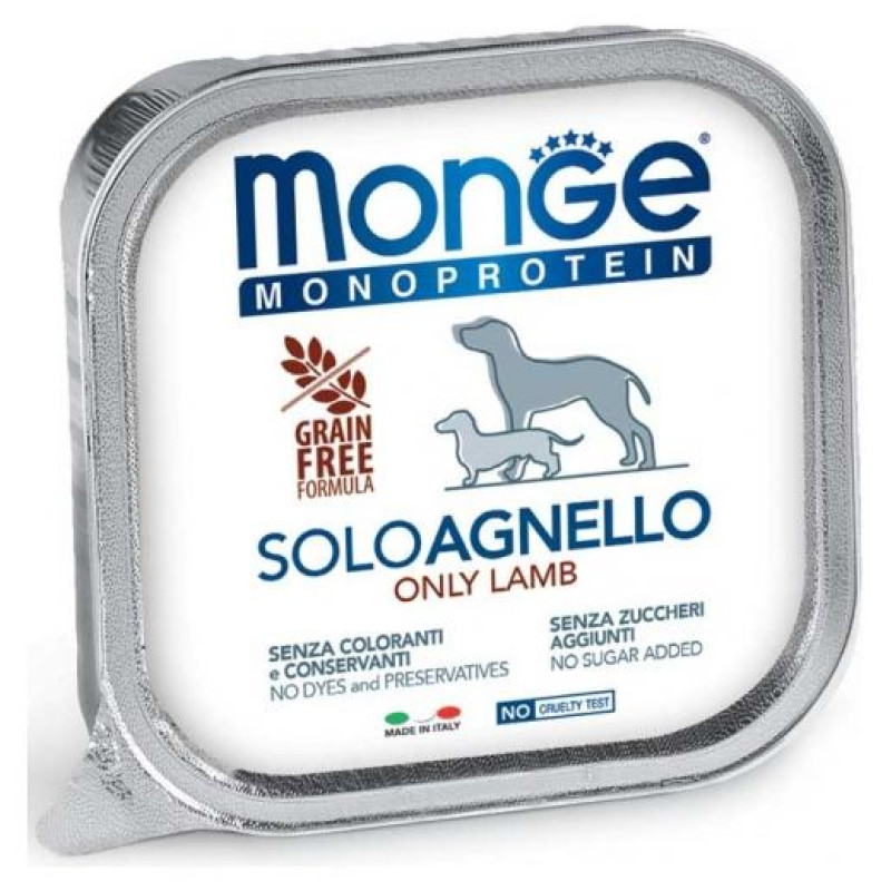 Monge Dog Monoprotein Pate Only Lamb 150 g