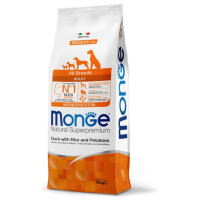Monge Dog All Breeds Adult Monoprotein Duck with Rice and Potatoes 12 kg