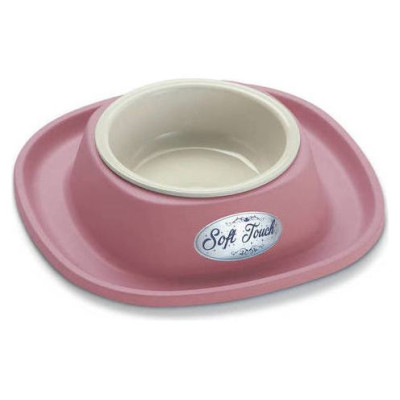 Georplast Plastmasas bļoda ar gumijas paliktni SOFT TOUCH 28x5,5cm, daž.krāsas