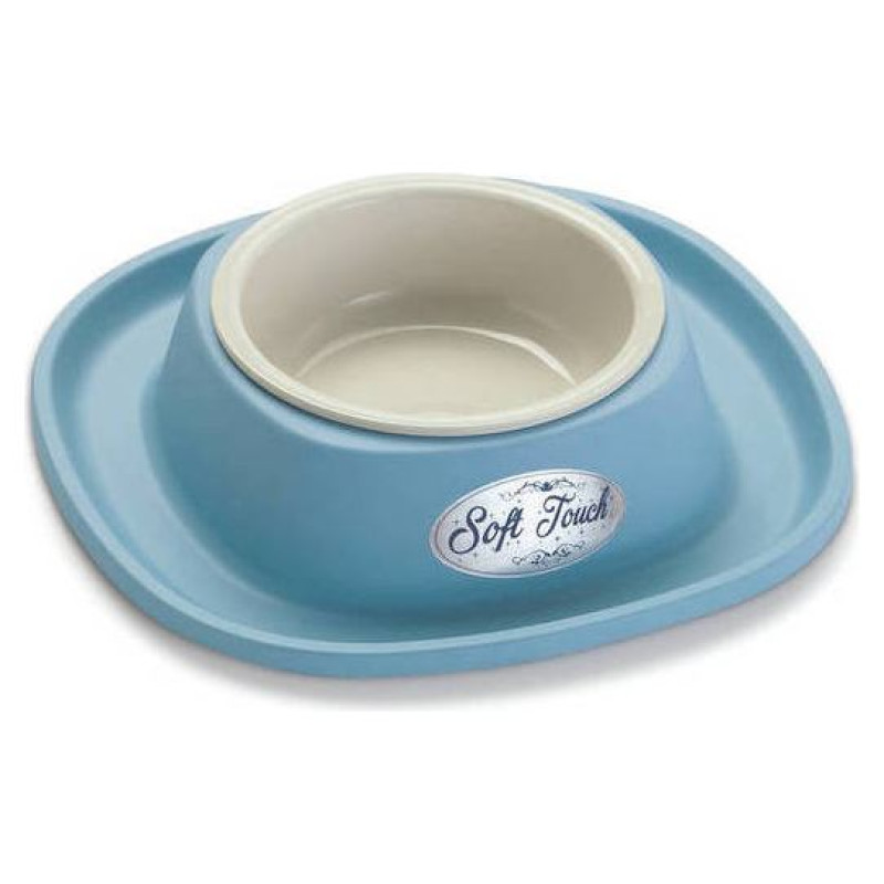 Georplast Plastmasas bļoda ar gumijas paliktni SOFT TOUCH 28x5,5cm, daž.krāsas