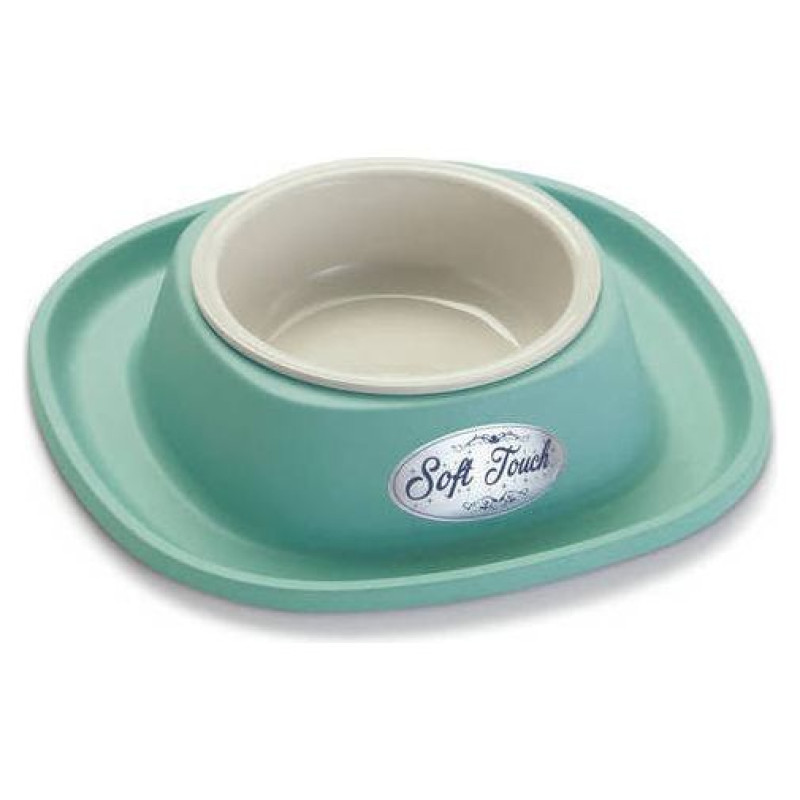 Georplast Plastmasas bļoda ar gumijas paliktni SOFT TOUCH 28x5,5cm, daž.krāsas