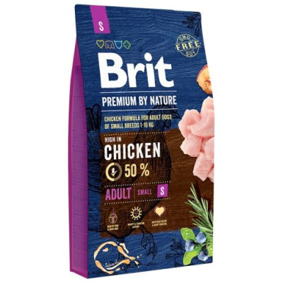 Brit PREMIUM By Nature Adult S 8 kg barība suņiem