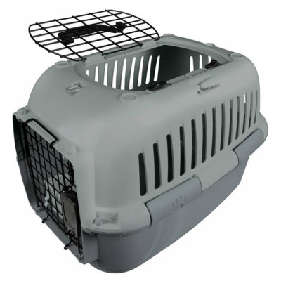 Europet Bernina Transporta būris M/L 49x32x32cm ar metāla durvīm pelēks