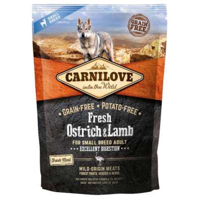 Carnilove Fresh Ostrich & Lamb for small breed 1,5 kg barība suņiem
