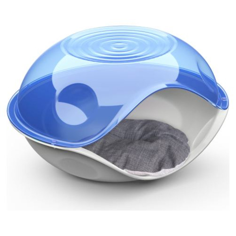 Georplast Plastmasas guļvieta Duck Plain Transparent ar spilvenu cm.57x48x32