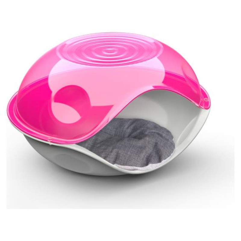 Georplast Plastmasas guļvieta Duck Plain Transparent ar spilvenu cm.57x48x32