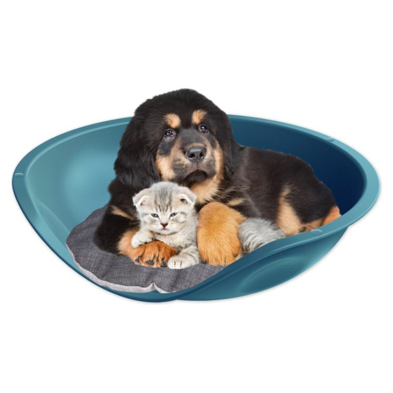 Georplast Plastmasas guļvieta 57x48x16h ar izņemamu spilvenu, daž.krāsas