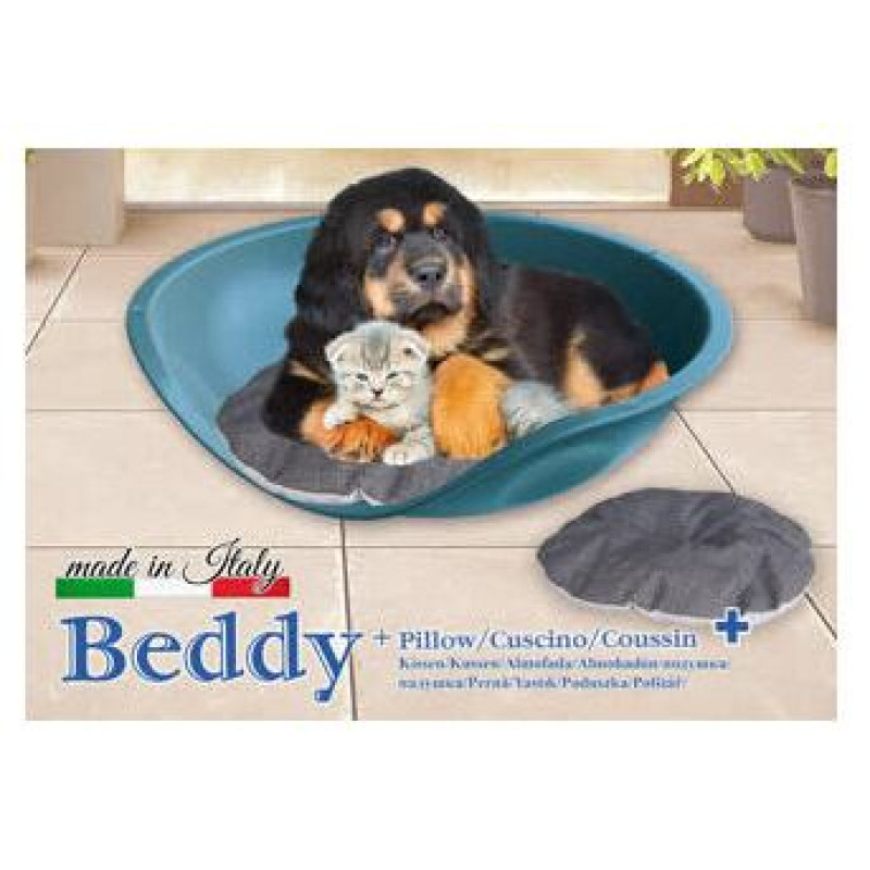 Georplast Plastmasas guļvieta 57x48x16h ar izņemamu spilvenu, daž.krāsas