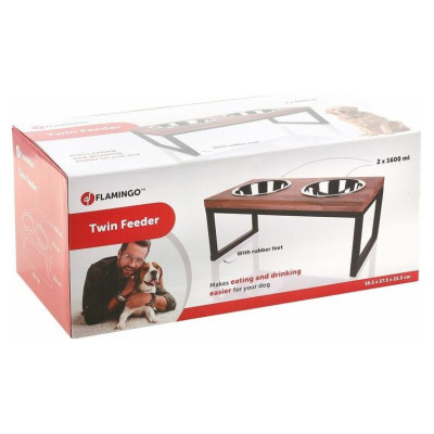 Flamingo statīvs ar bļodām 55,5x27,5x22,5CM 1600ML