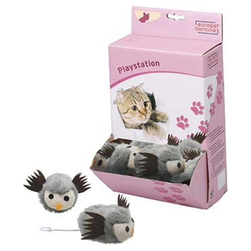 Europet Bernina Rotaļlieta kaķiem  Shaking owl 7,6 cm