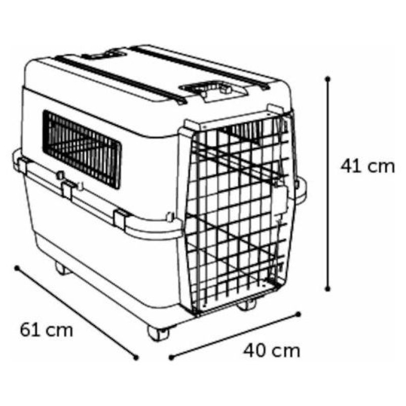 Flamingo aviācijas transporta būris NOMAD S 40x61x41cm