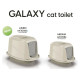 Georplast Slēgtā kaķu tualete ar filtru Galaxy Jumbo 57x39,5x38 cm, dažādas krāsas