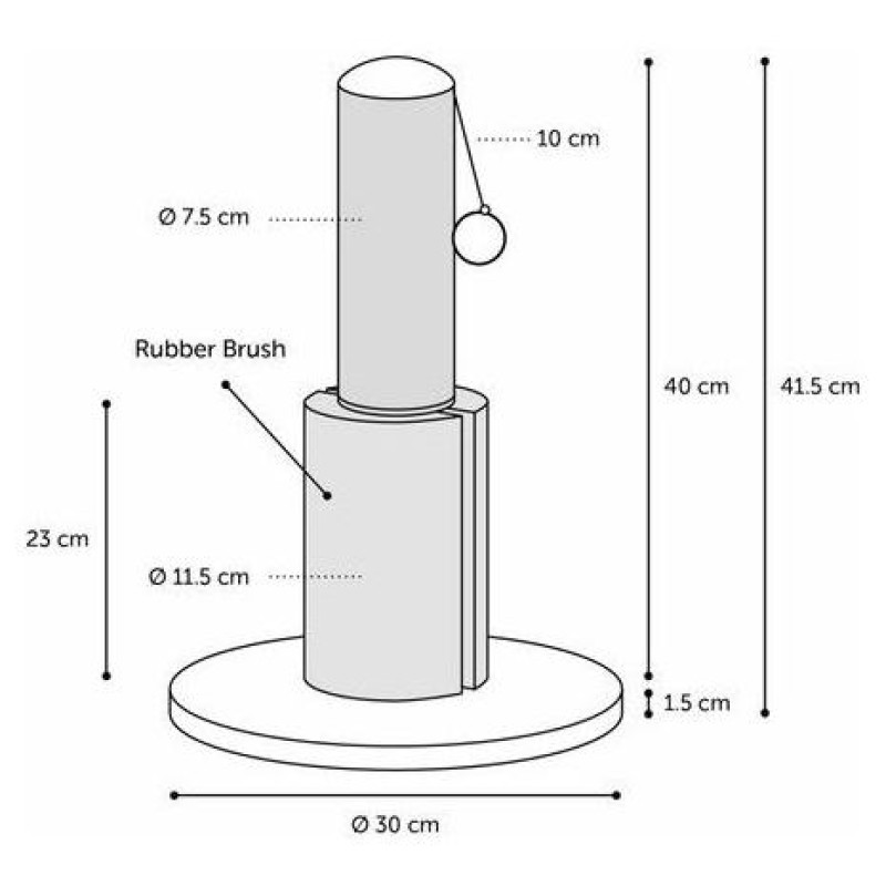 Flamingo nagu asināmais CREAM 30x30x41,5cm