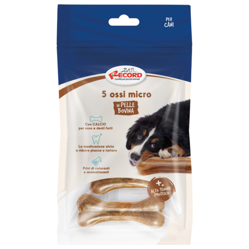 Record Papildbarība suņiem MICRO Kauli XXS 8 cm 5gb