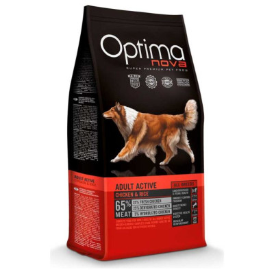 Optimanova Adult Active Chicken & Rice 12 kg