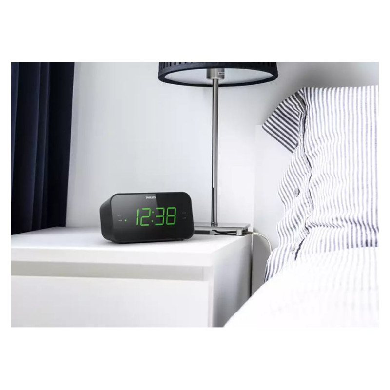 Philips radio pulkstenis, melns - TAR3306/12
