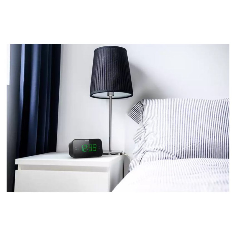 Philips radio pulkstenis, melns - TAR3306/12
