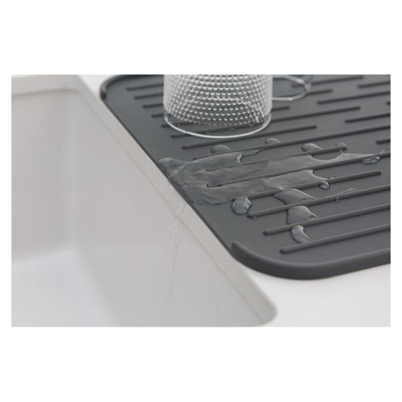 Brabantia Silikona trauku žāvē&scaron;anas paliktnis, dark grey - 117442