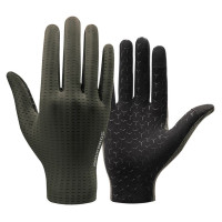 Rockbros Breathable Full Finger Cycling Gloves, Size: L - Green