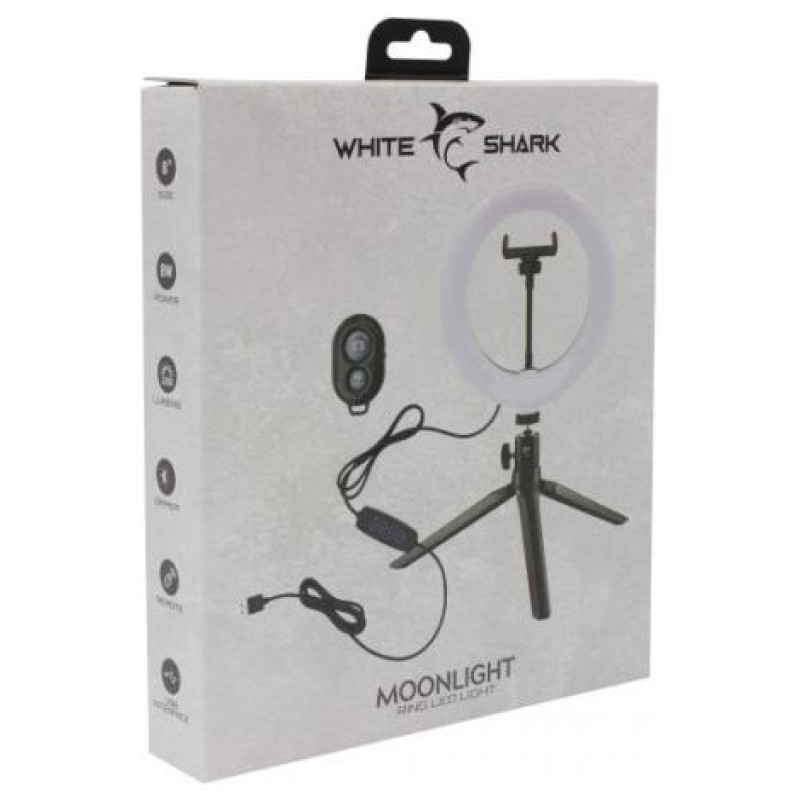 White Shark RL-08 Moonlight Ring LED Light 20cm