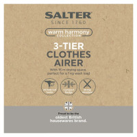 Salter LASAL71717W2EU7 WARM 3 TIER DELUXE AIRER TONAL