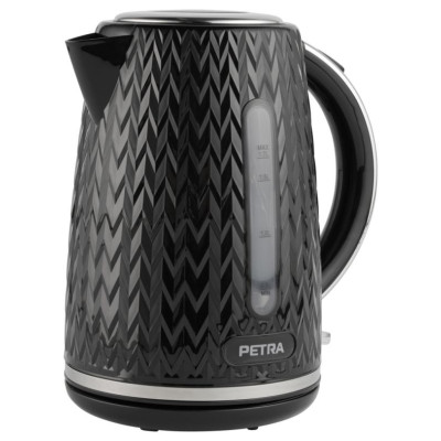 Petra PT3864BLKVDEEU10 Chevron Jug Kettle black