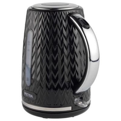 Petra PT3864BLKVDEEU10 Chevron Jug Kettle black