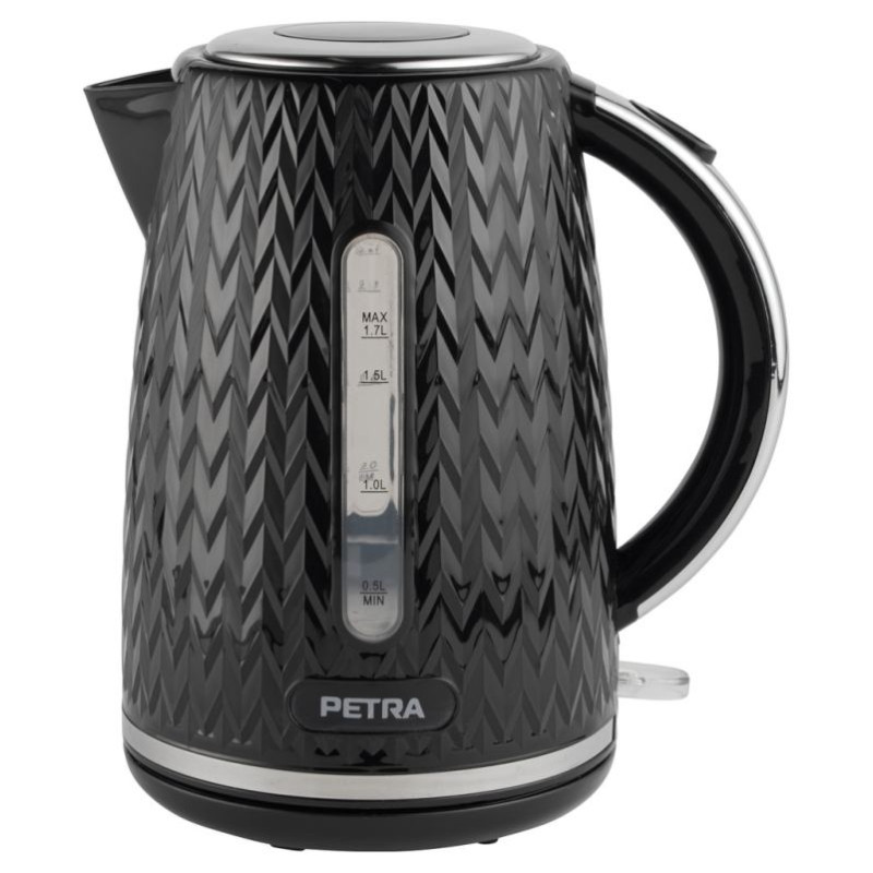 Petra PT3864BLKVDEEU10 Chevron Jug Kettle black