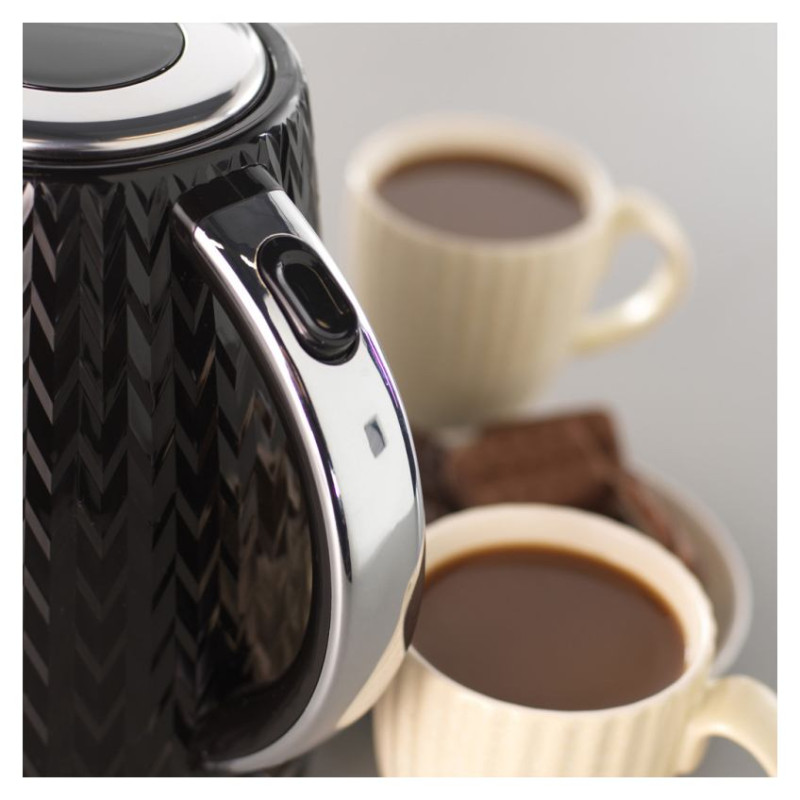 Petra PT3864BLKVDEEU10 Chevron Jug Kettle black
