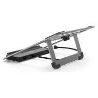 Hama 00200139 Connect2Office Stand, USB-C dock, 12 ports, 100 W, Gray