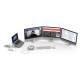 Hama 00200139 Connect2Office Stand, USB-C dock, 12 ports, 100 W, Gray