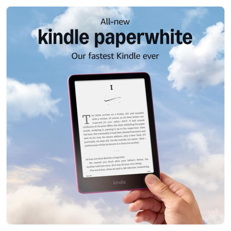 Amazon Kindle Paperwhite 12th Gen 16GB Wi-Fi Raspberry (2024)